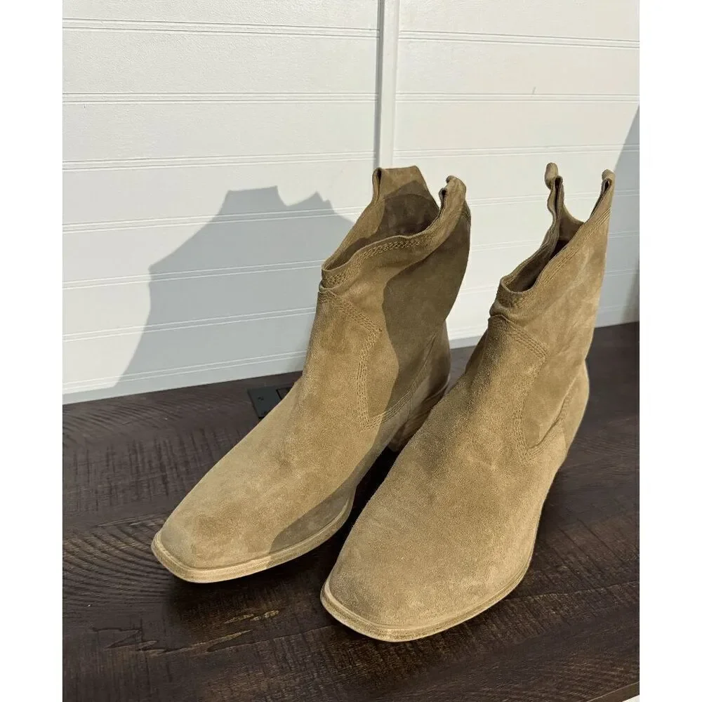 Pedro Garcia Bristol Suede Cowboy Booties